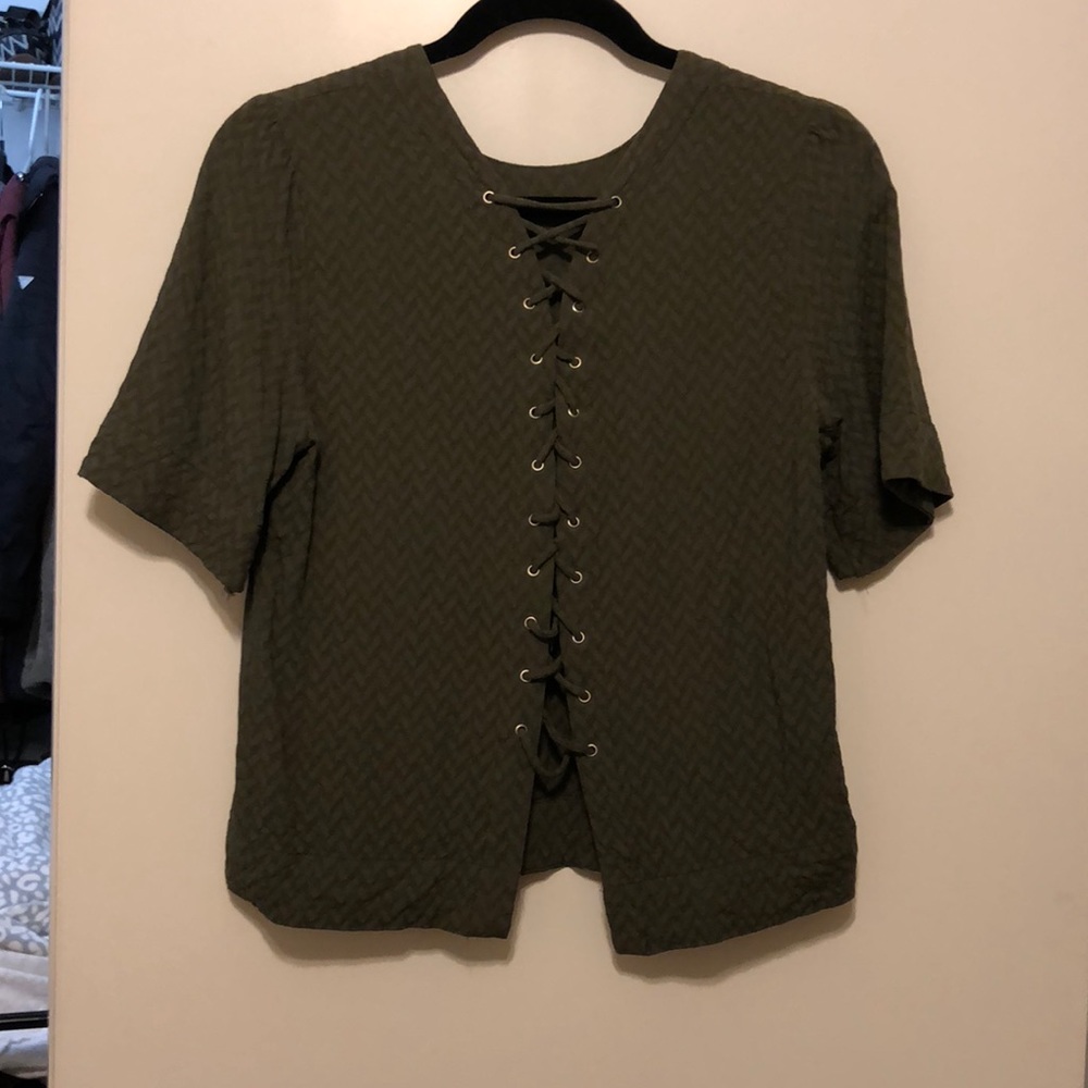 AMAZING olive green top